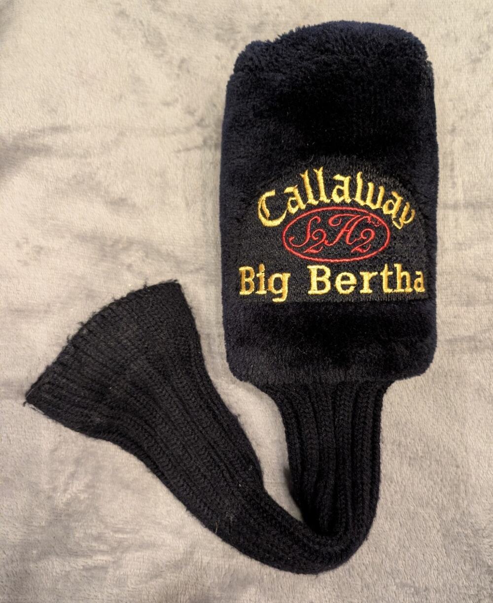 Callaway "S2H2 Big Bertha" Driver Golf Club Head Cover Plush Black Sock